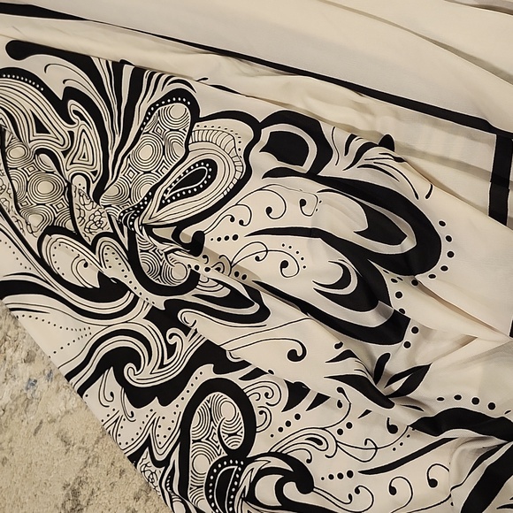 Whimsical Boho Asymmetrical Strapless Maxi Dress Fairycore Alternative - Picture 3 of 6